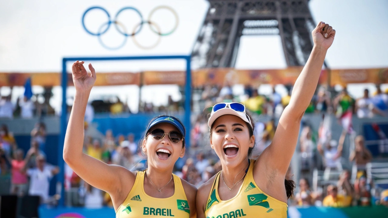 Barbara e Carol Conquistam Vitória Crucial no Vôlei de Praia